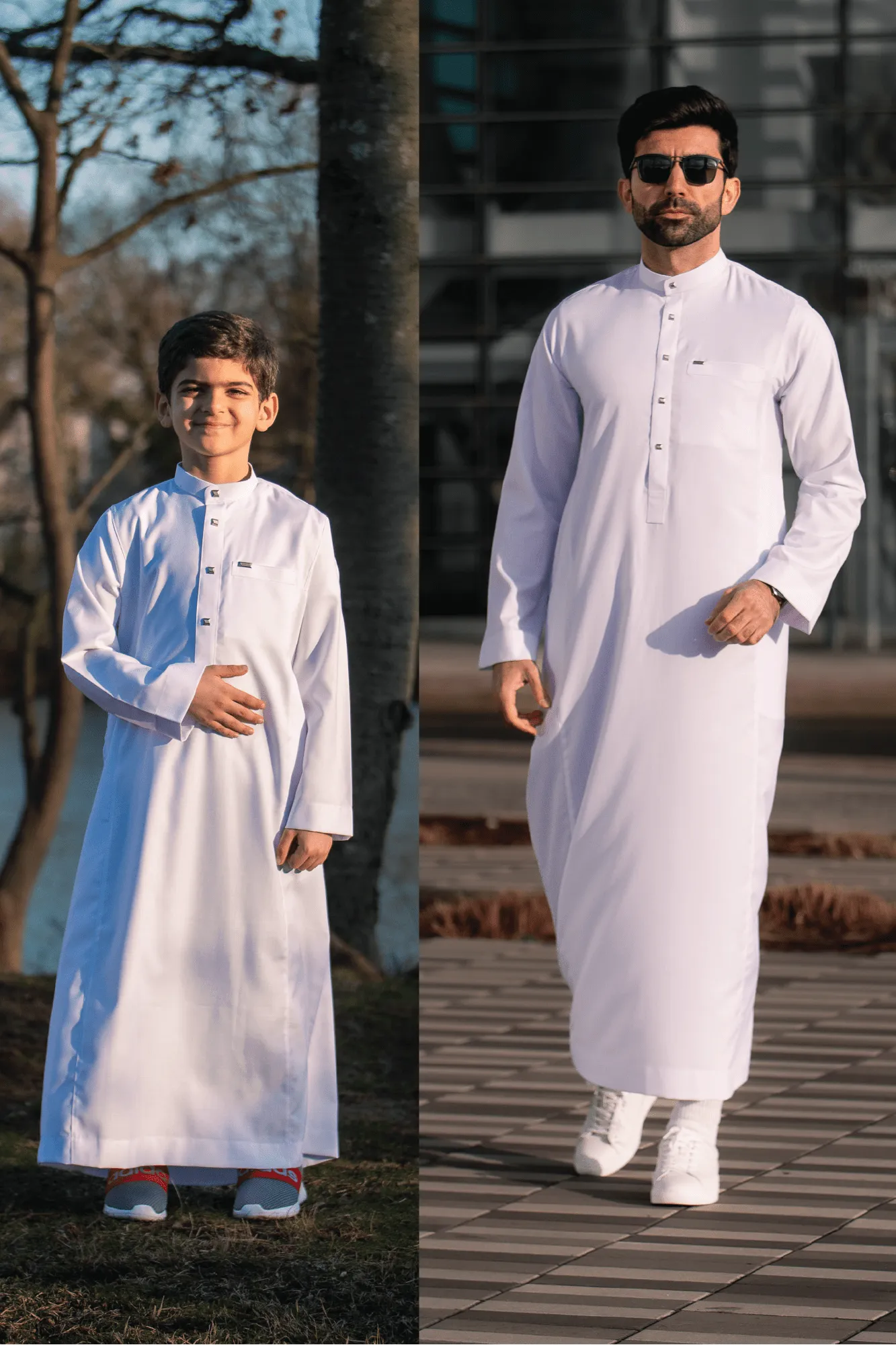 KIDS THOBE 509 WHITE (Father & Son)