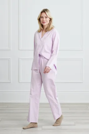 KIP Premium Cotton Pajama Set in Lavender