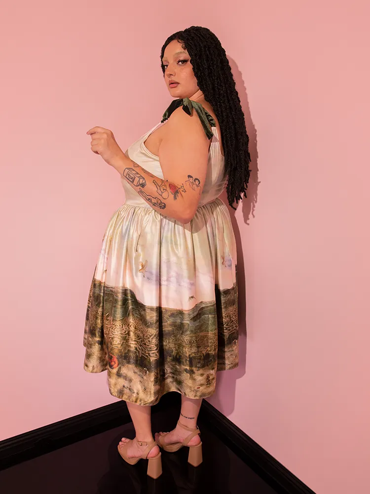 LABYRINTH™ Renaissance Dress in Labyrinth Watercolor Print