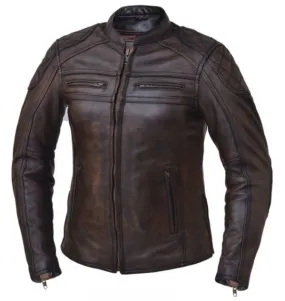 Ladies MONTANA Brown Leather Jacket