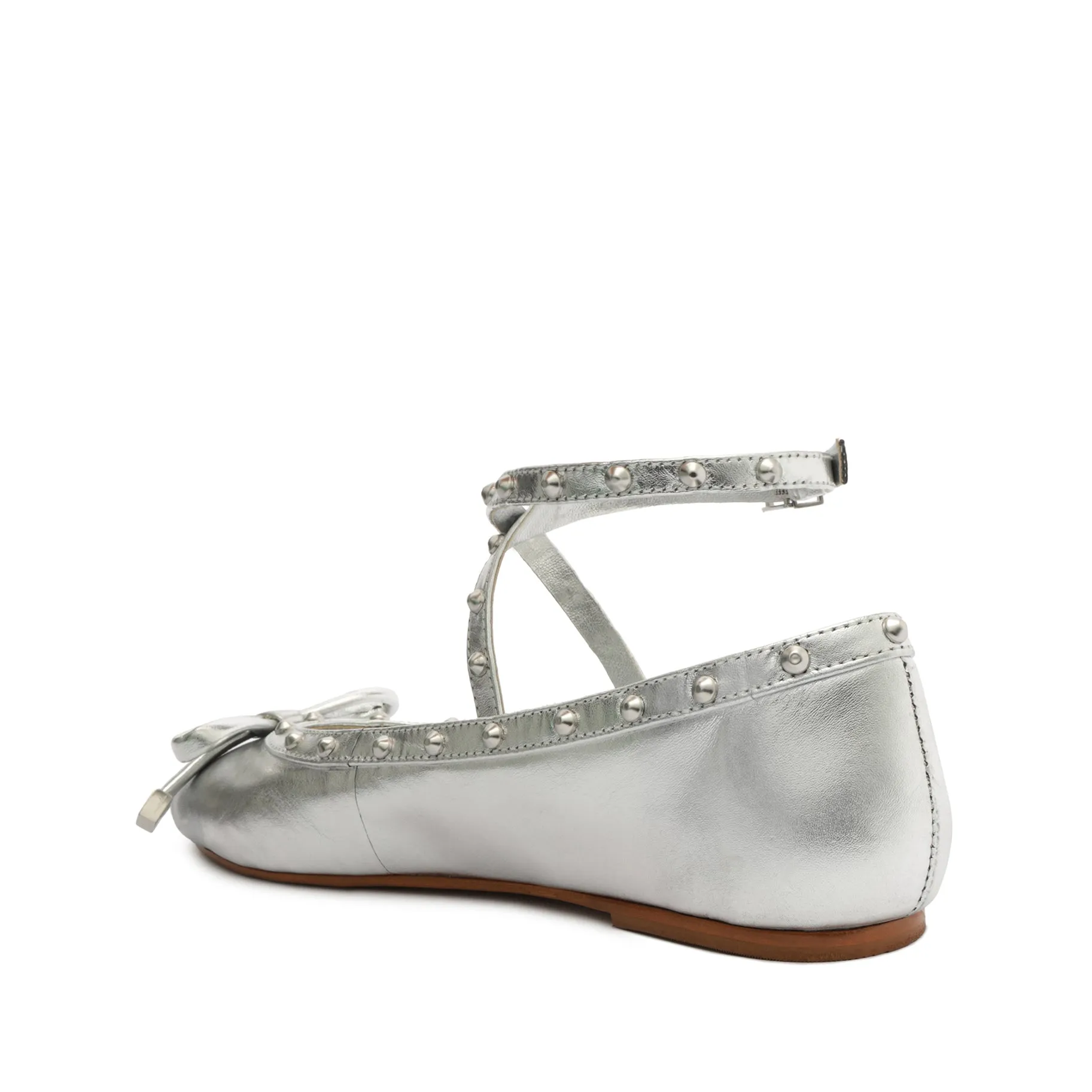 Larissa Metallic Leather Flat