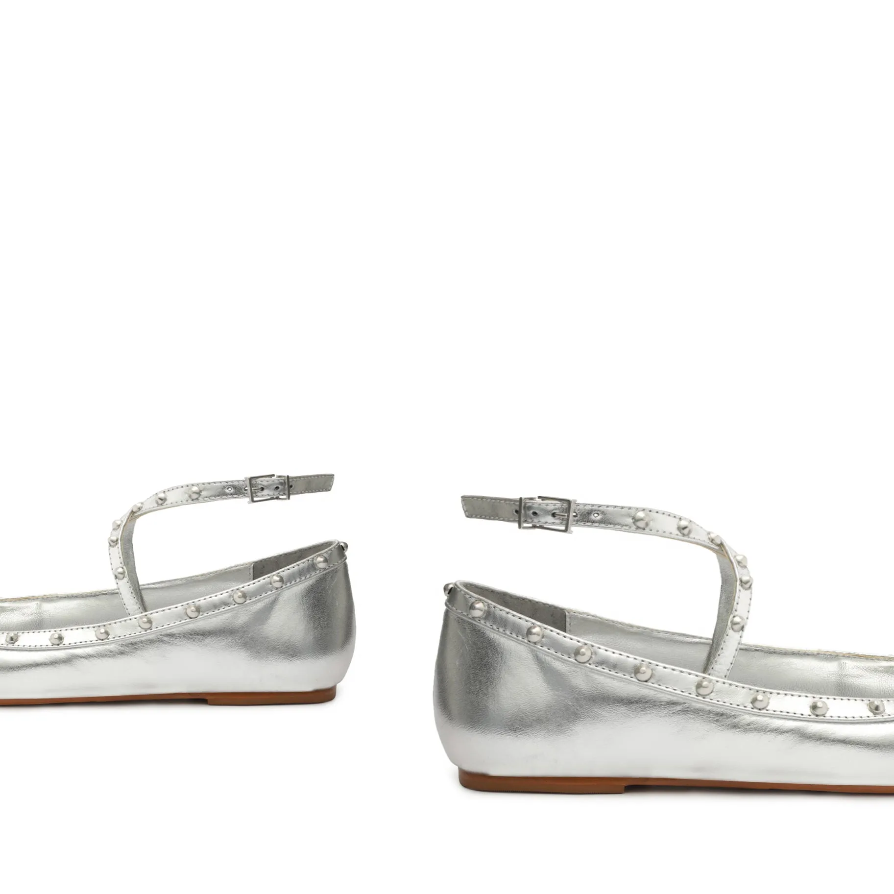 Larissa Metallic Leather Flat