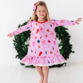 Merry Pinkmas Toddler/Kids Gown