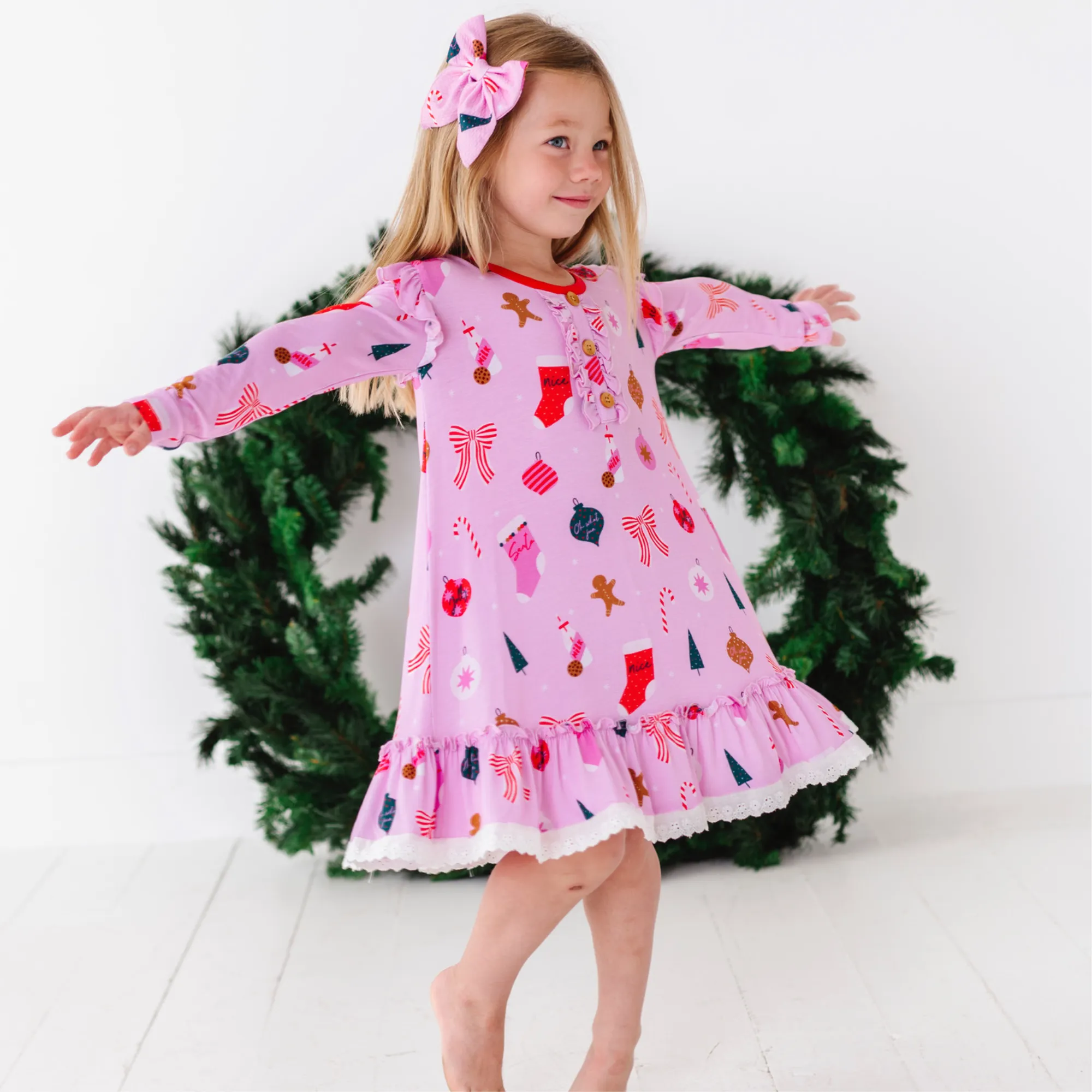 Merry Pinkmas Toddler/Kids Gown