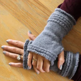 NEAFP Alpaca Eyelet wrist warmers