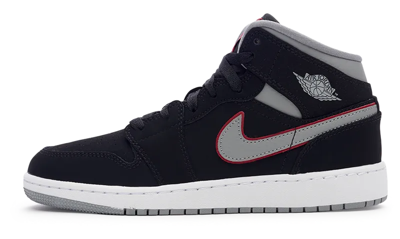 nike Air Jordan 1 MID(GS) 'Black Particle Grey'