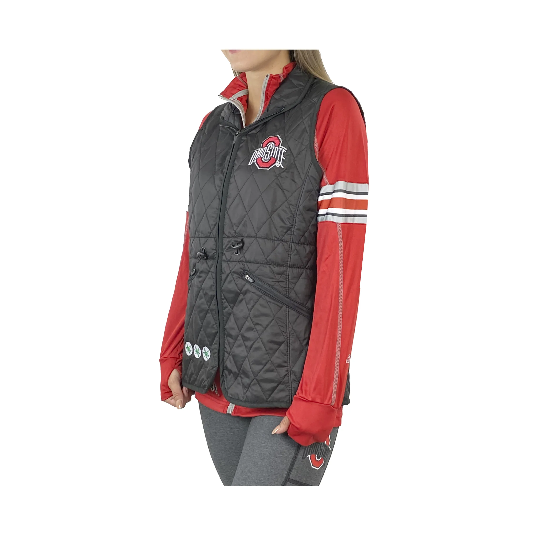 Ohio State Lightweight Quilted Vest/Black