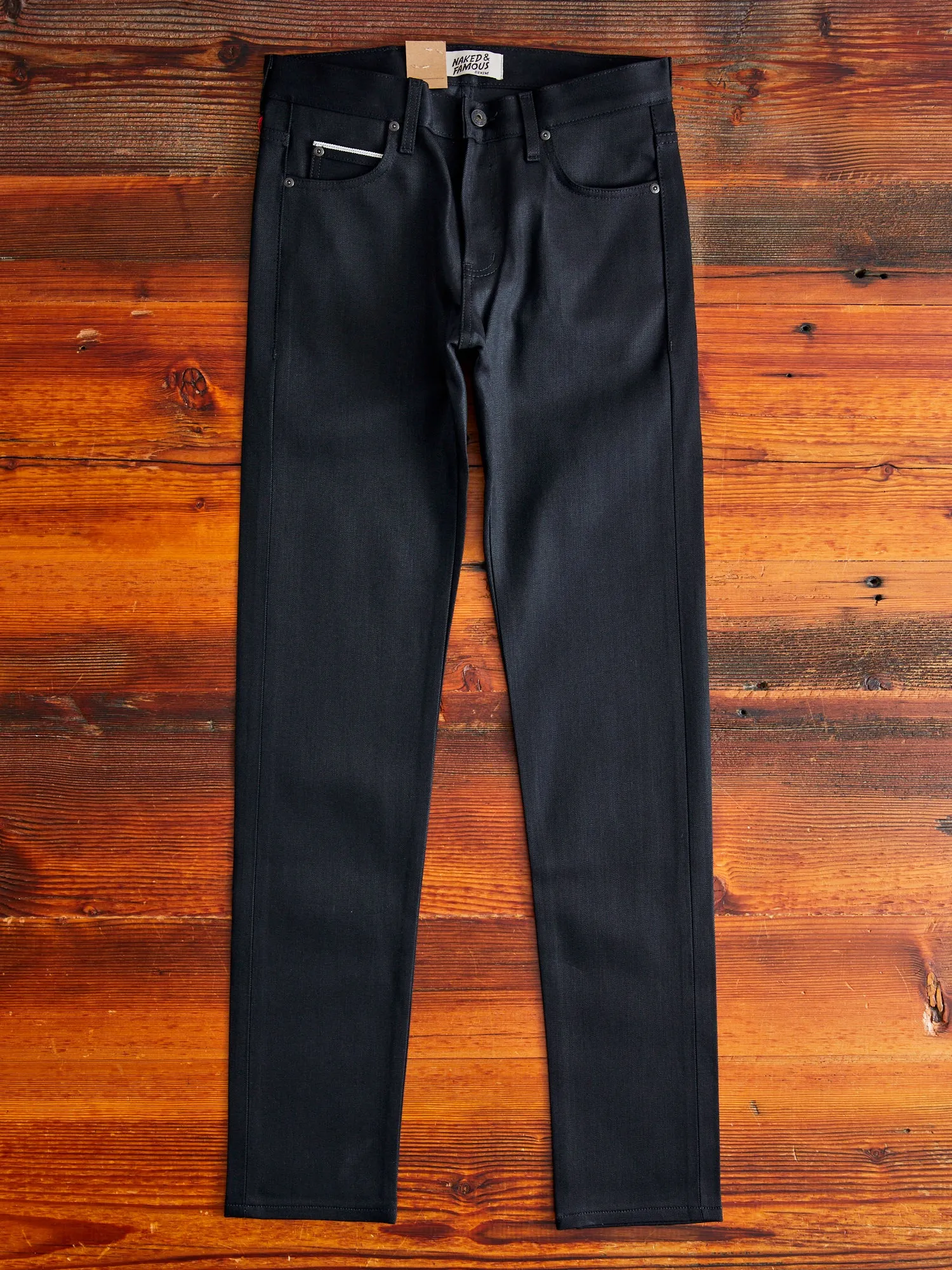 "Black Cobra Stretch" 12oz Selvedge Denim - Super Guy Fit