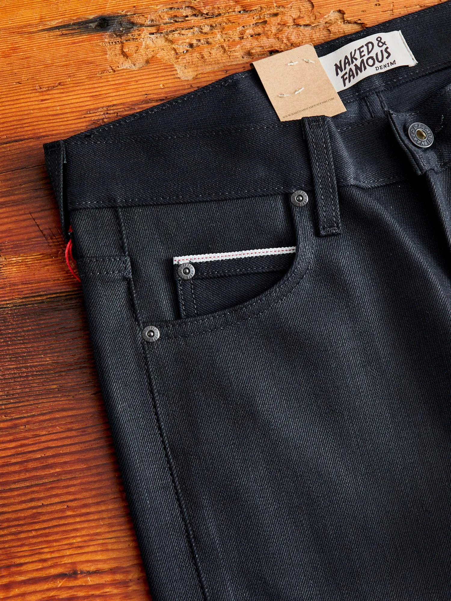 "Black Cobra Stretch" 12oz Selvedge Denim - Super Guy Fit