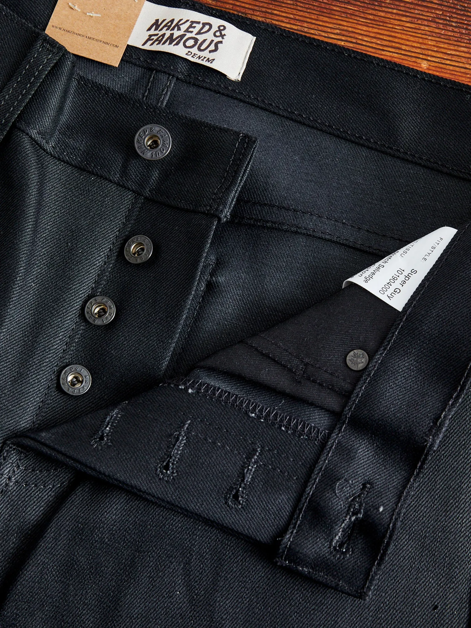 "Black Cobra Stretch" 12oz Selvedge Denim - Super Guy Fit