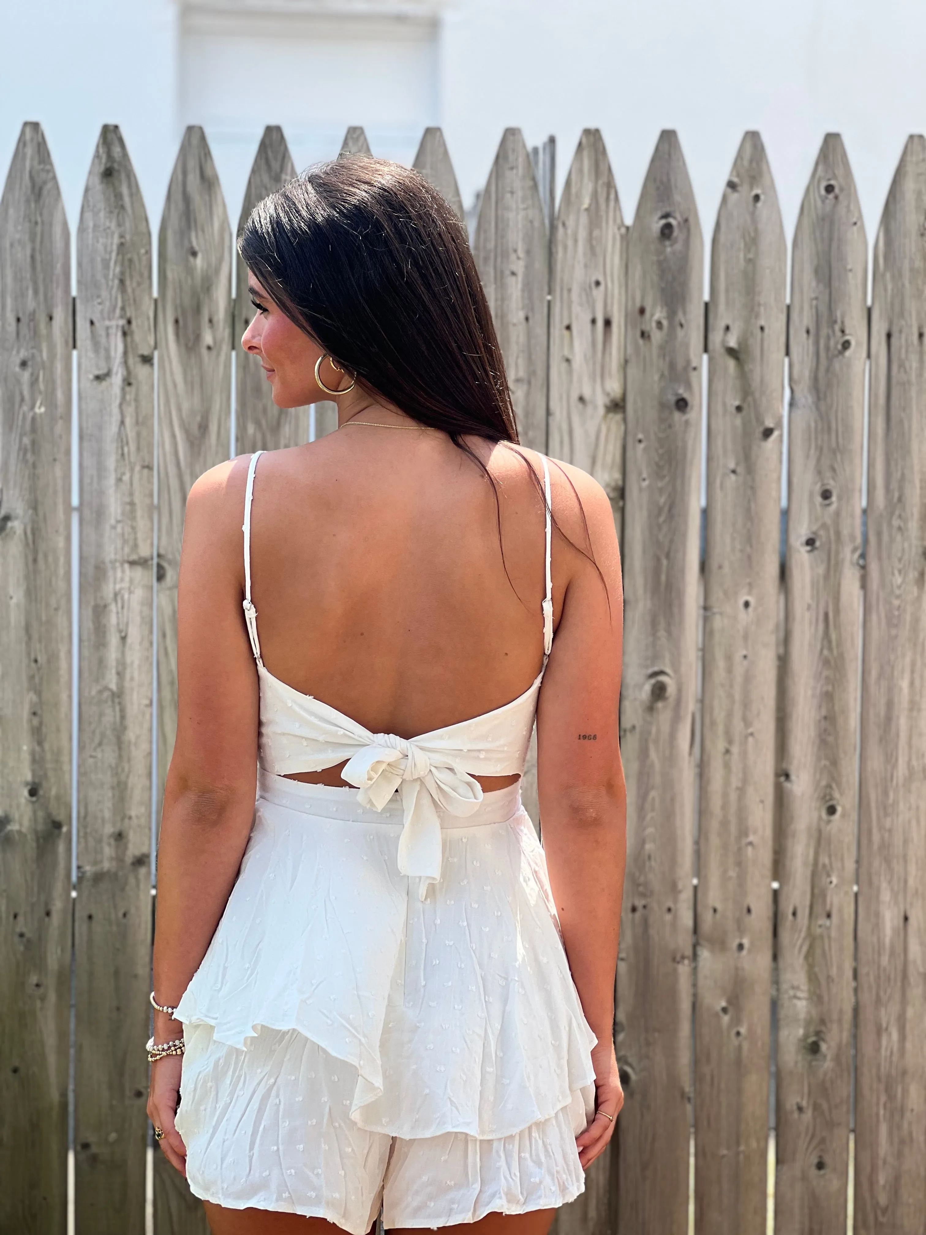 Tie Back Romper