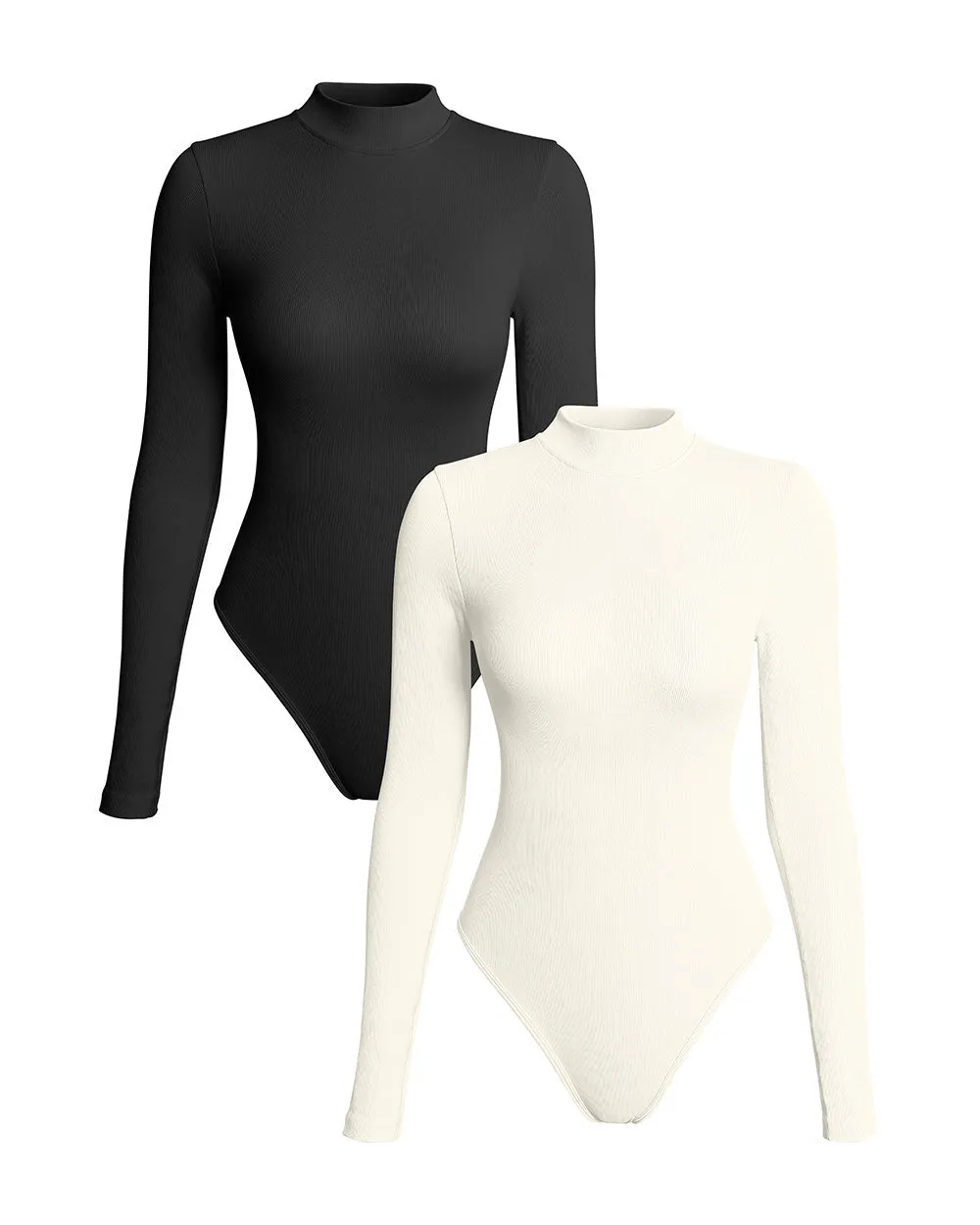 Turtle Neck Long Sleeve Bodysuits