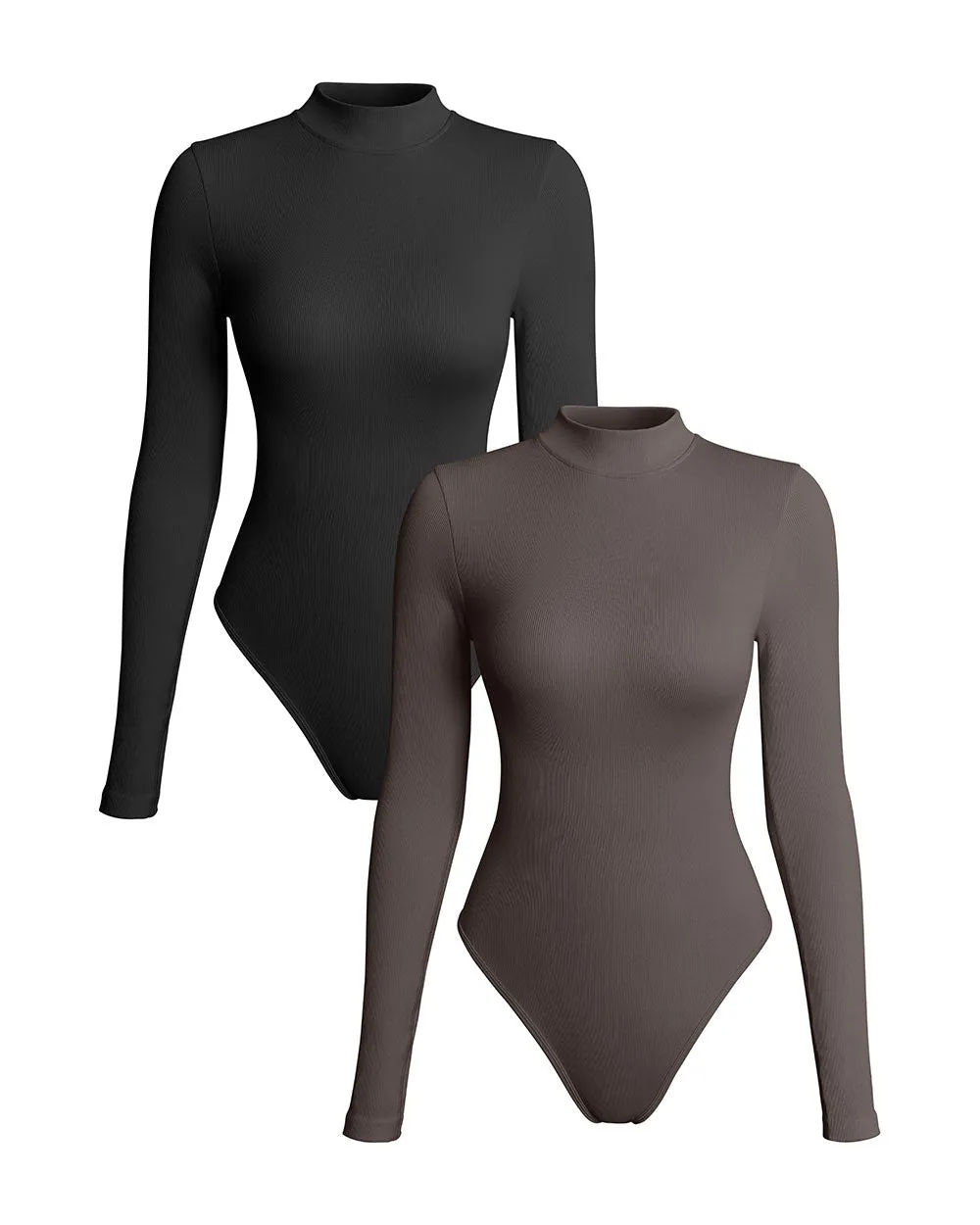 Turtle Neck Long Sleeve Bodysuits