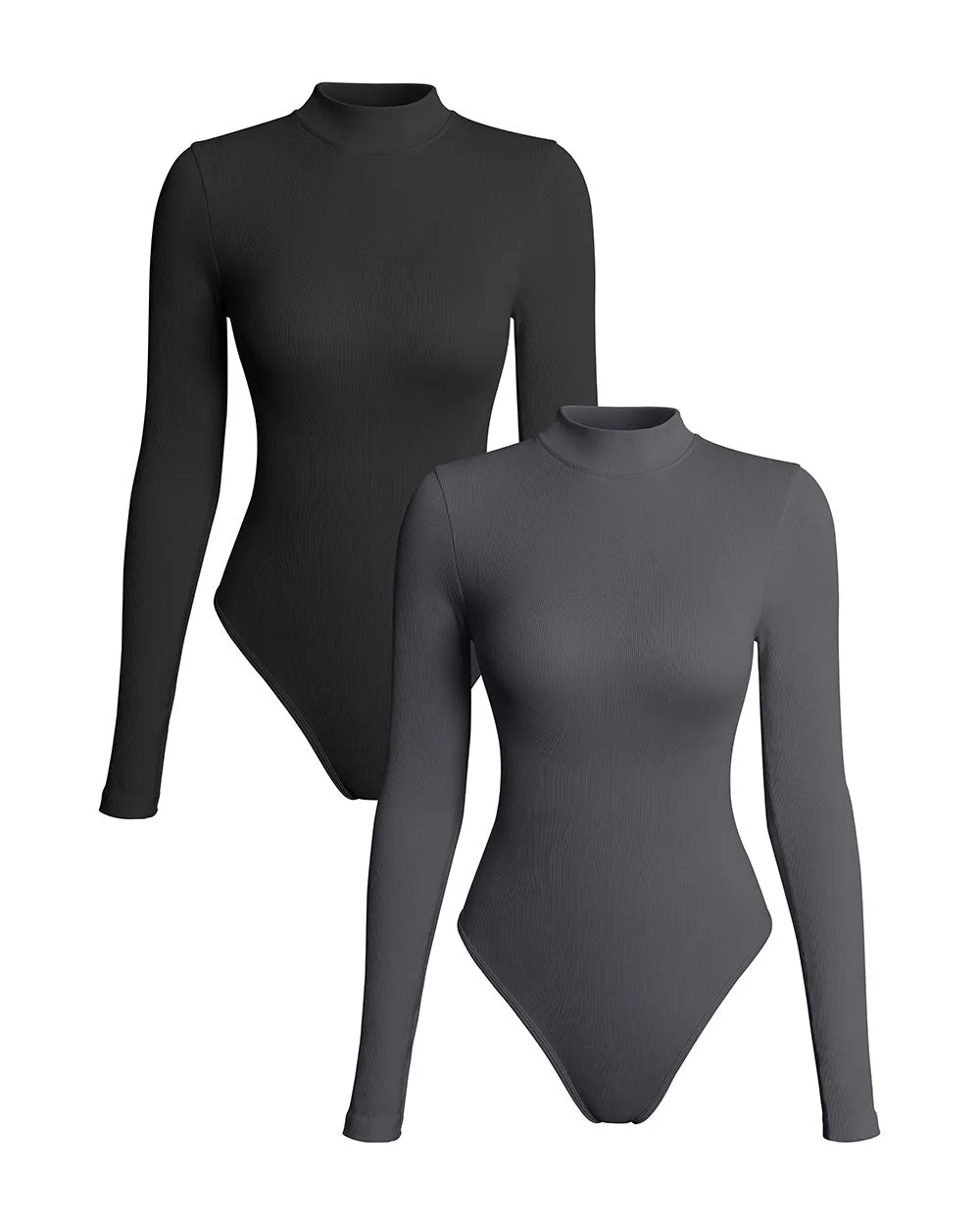 Turtle Neck Long Sleeve Bodysuits