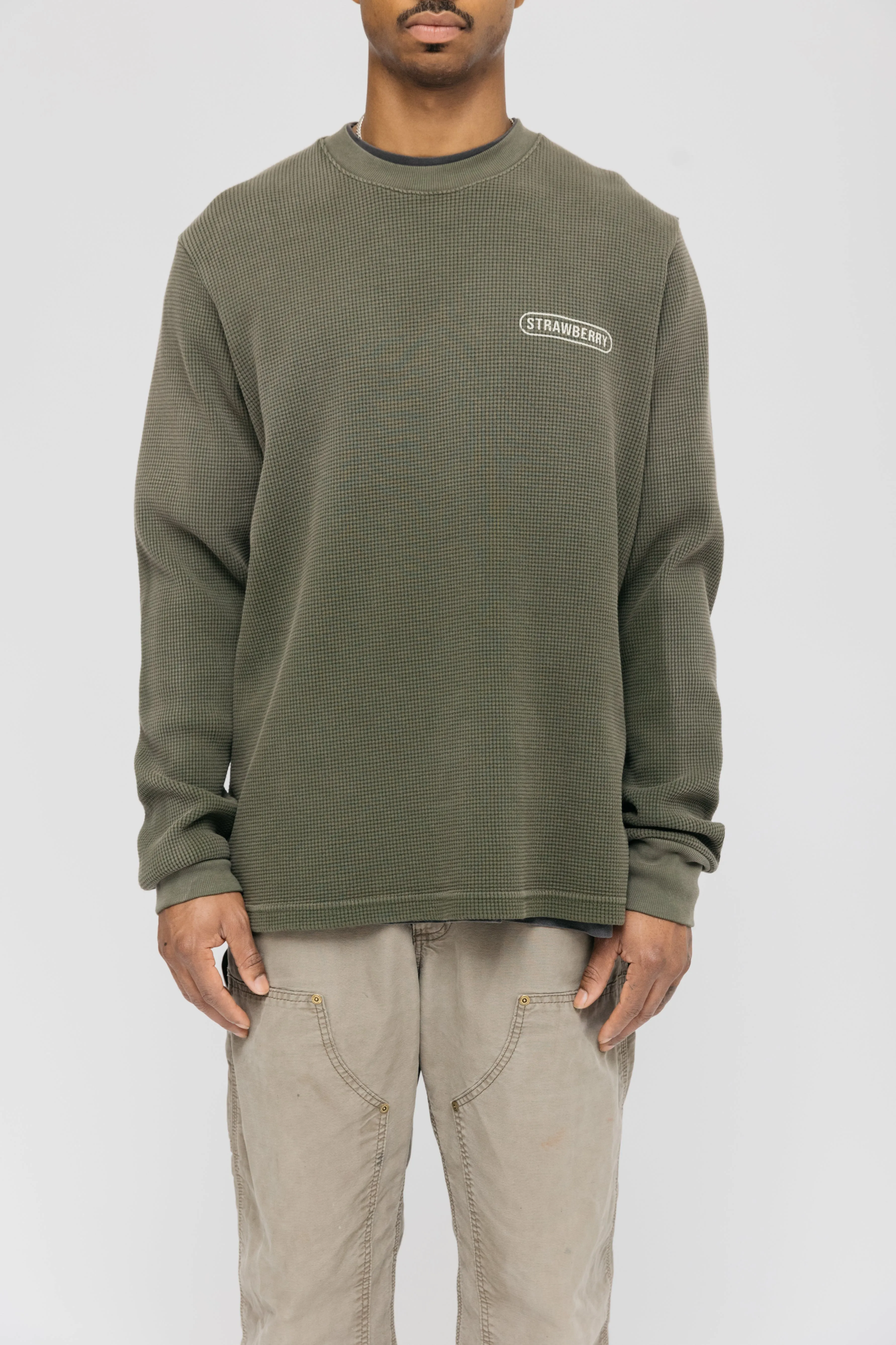 Vintage Thermal Long Sleeve - Olive