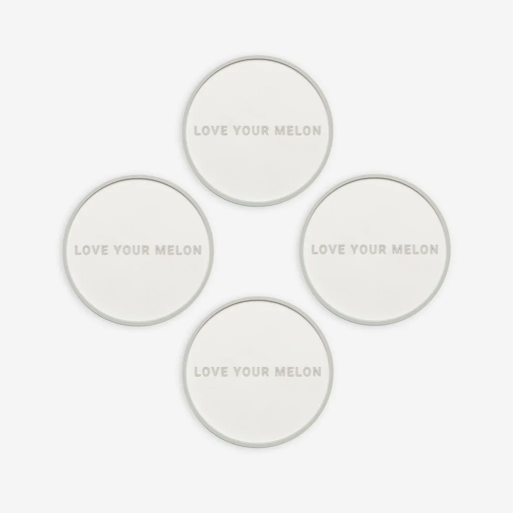 White Silicone Coasters (4-pack)